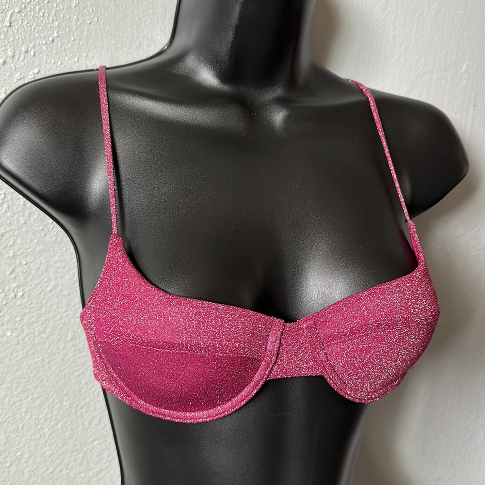 Grape sparkle bra triangl bathing suits top - Picture 3 of 12